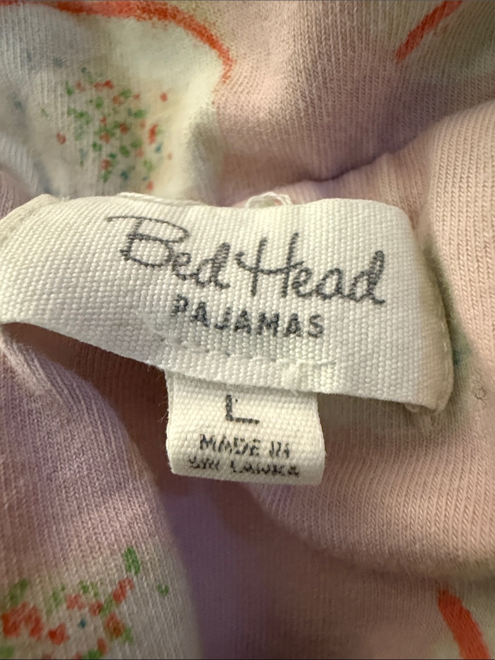 BedHead Women’s Pink Macaron Pajama Set L
